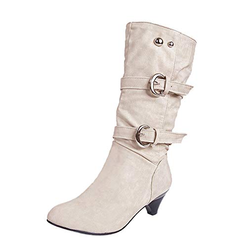 OSYARD Bottine Femmes Plates Boots Cheville Basse Bottes Talon Chelsea Chic Compens/é Grande Taille Chaussures 5cm